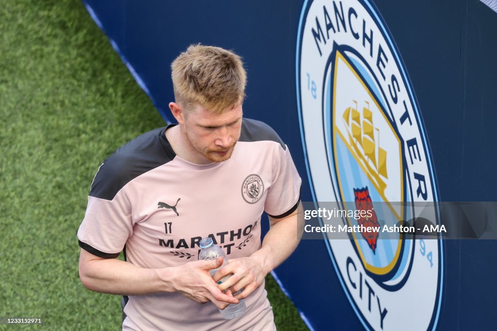 Manchester City FC Training Session and Press Conference - UEFA Champions League Final 2021