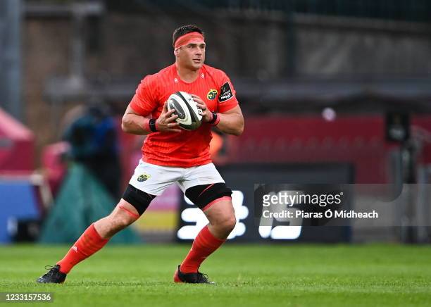 Limerick , Ireland - 28 May 2021; CJ Stander of Munster during the Guinness PRO14 Rainbow Cup match between Munster and Cardiff Blues at Thomond Park...