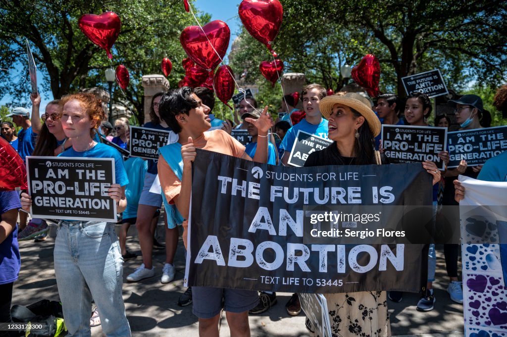 Protestors Rally Against Restrictive New Texas Abortion Law In Austin