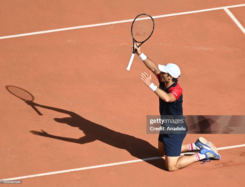French Open 2021 Day 1 - Pablo Andujar vs Dominic Thiem