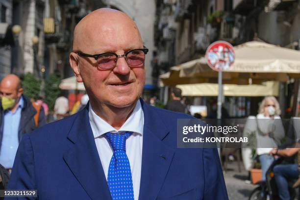 Amedeo Labocetta, Member of Parliament arrives at the presentation of the book "Il SISTEMA" of Catello Maresca, anti-mafia magistrate and writer,...