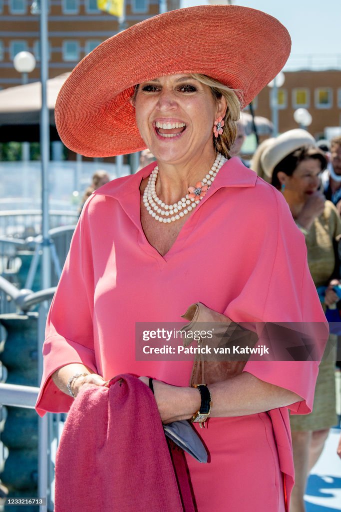 Queen Maxima Of The Netherlands Visits The Groningen Museum