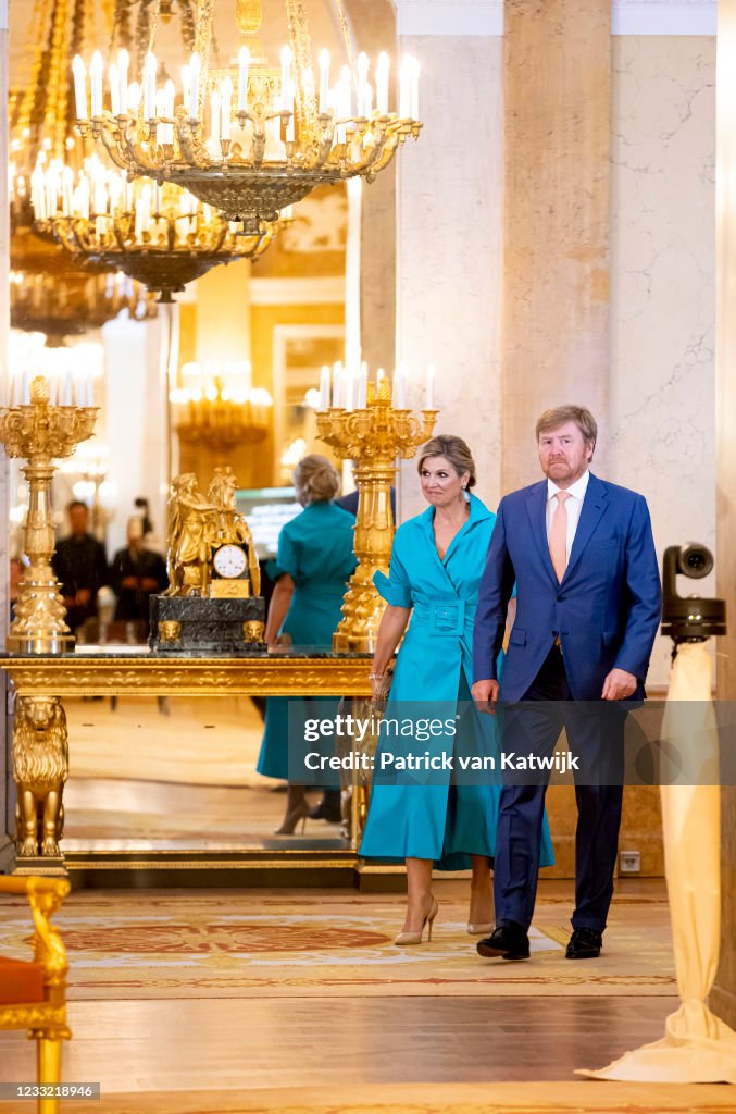 King Willem-Alexander Of The Netherlands And Queen Maxima Attend The Appeltjes Van Oranje Award Ceremony