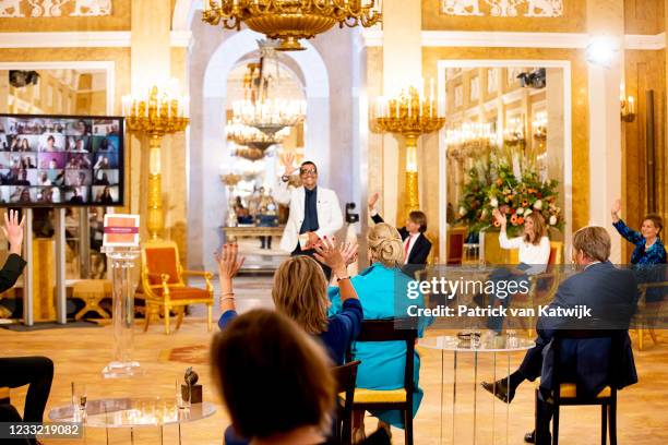 Queen Maxima of The Netherlands attends the award ceremony of the Appeltjes van Oranje founded by the Oranje Fonds in Palace Noordeinde on June 1,...