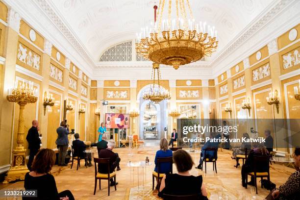 King Willem-Alexander of The Netherlands and Queen Maxima of The Netherlands attend the award ceremony of the Appeltjes van Oranje founded by the...