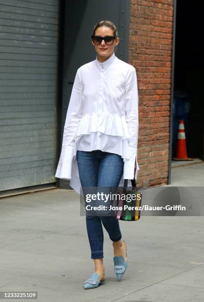 Olivia Palermo is seen on June 01, 2021 in New York City.