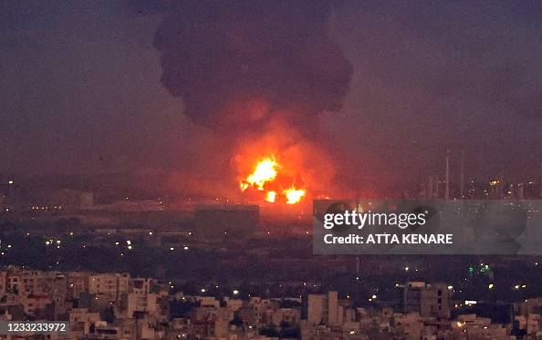 TOPSHOT-IRAN-REFINERY-FIRE TOPSHOT-IRAN-REFINERY-FIRE
