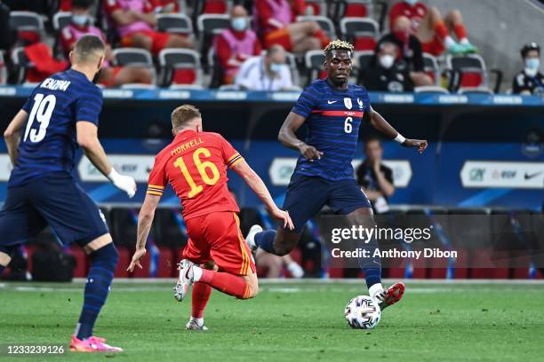 Paul POGBA of France during the international team friendly match between France and Wales at Allianz Riviera on June 2, 2021 in Nice, France.