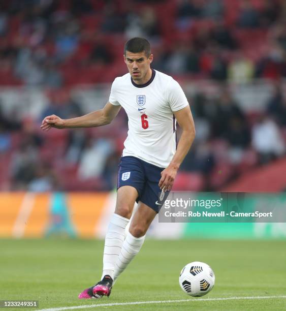 England's Conor Coady during the international friendly match between England and Austria at Riverside Stadium on June 2, 2021 in Middlesbrough,...
