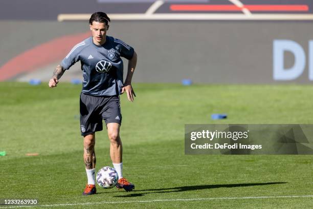 Robin Koch of Germany controls the ball during Day 5 of the Germany Seefeld Training Camp on June 1, 2021 in Seefeld in Tirol, Austria.