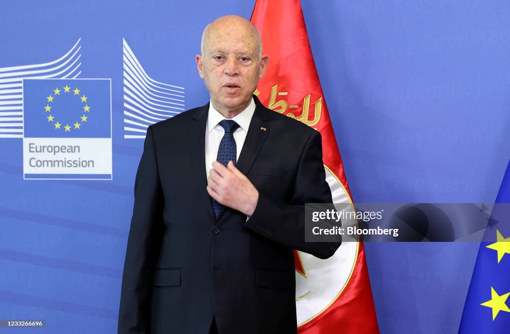 Tunisia's President Kais Saied Meets European Union Leaders