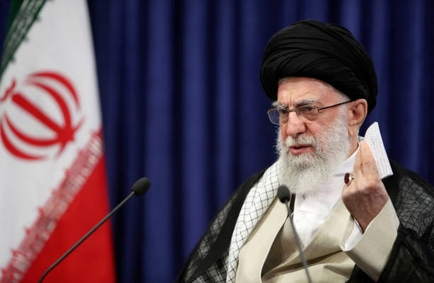 Iranian Supreme Leader Ayatollah Ali Khamanei speaks on upcoming presidential election on the death anniversary of former Supreme Leader of Iran...