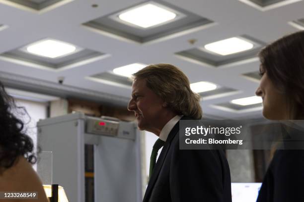 Donald McGahn, former White House counsel, arrives to the Rayburn House Office building in Washington, D.C., U.S., on Friday, June 4, 2021. McGahn is...