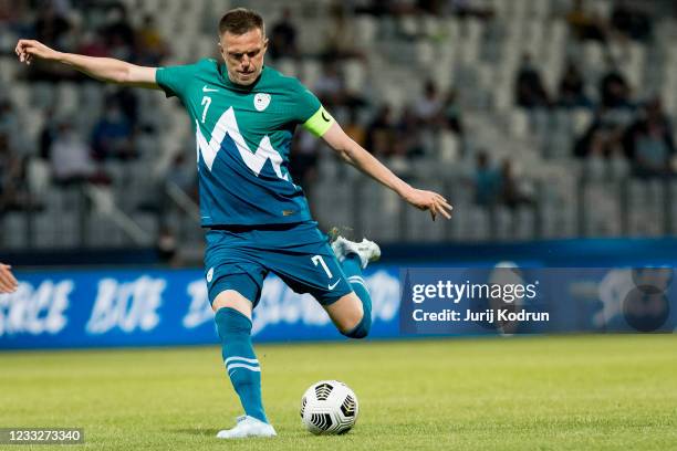 Josip Ilicic of Slovenia during the international friendly match between Slovenia and Gibraltar at Stadion Bonifika on June 4, 2021 in Koper,...