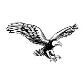 Eagle retro icon