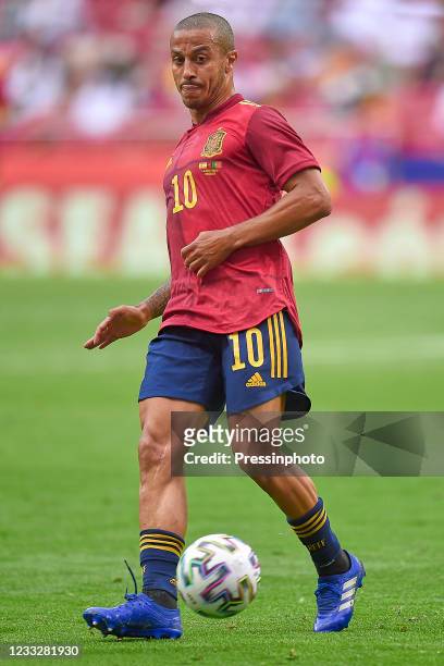Thiago Alcantara of Spain during the friendly match between Spain and Portugal played at Wanda Metropolitano Stadium on June 4, 2021 in Madrid, Spain.