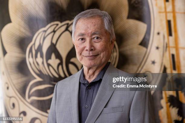Activist and actor George Takei is seen at the AIDS Monument Groundbreaking on June 05, 2021 in West Hollywood, California.