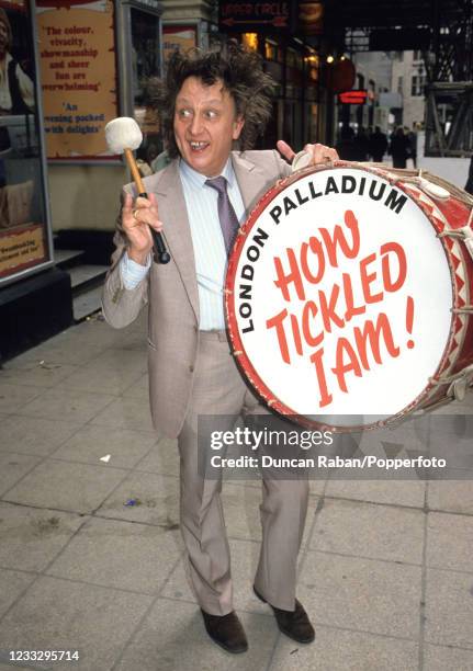 British comedian Ken Dodd during his successful season at the London Palladium in London, England circa December 1990.