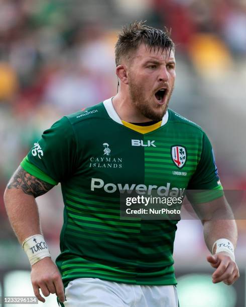 Facundo Gigena of London Irish during the Gallagher Premiership match between London Irish and Wasps at the Brentford Community Stadium, Brentford on...