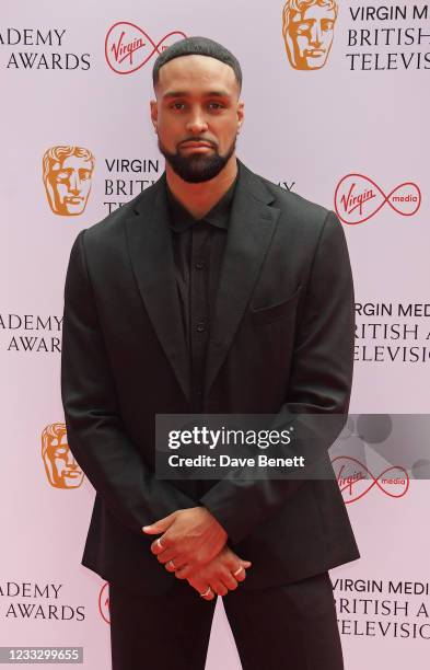 Ashley Banjo arrives at the Virgin Media British Academy Television Awards 2021 at Television Centre on June 6, 2021 in London, England.