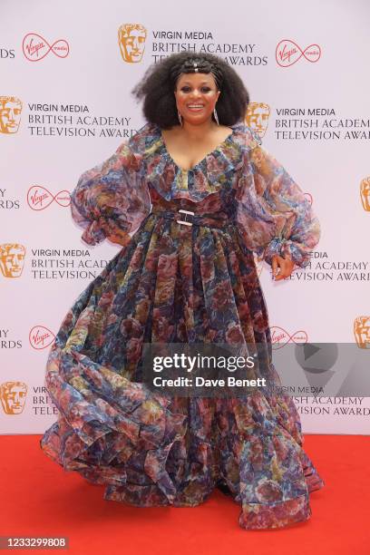 Gbemisola Ikumelo arrives at the Virgin Media British Academy Television Awards 2021 at Television Centre on June 6, 2021 in London, England.