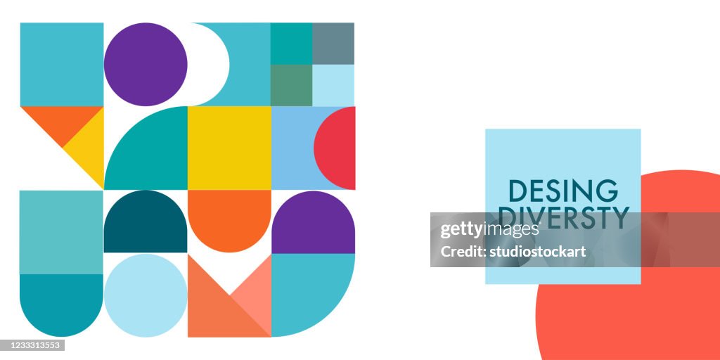 Modern Design Diversity Promo Banner Vector Design