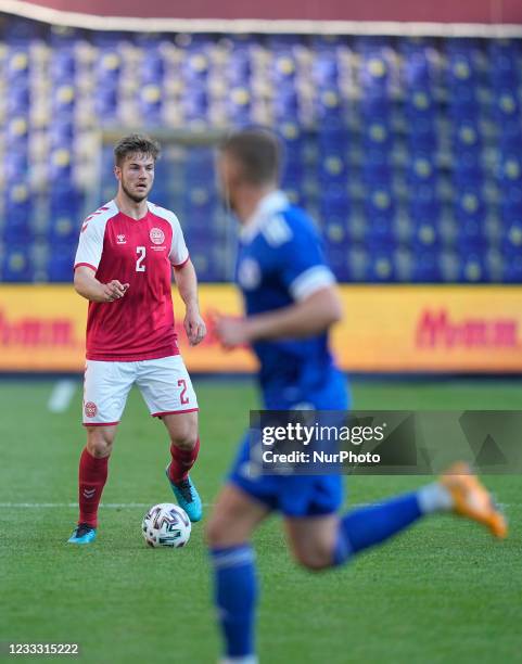 Denmarks Joachim Andersen during the friendly pre Euro 2021 match between Denmark and Bosnia and Herzegovina at Broendby Stadium, Copenhagen, Denmark...