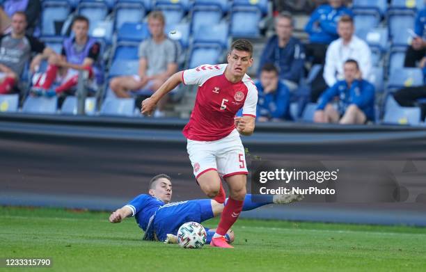 Denmarks Joakim Mæhle during the friendly pre Euro 2021 match between Denmark and Bosnia and Herzegovina at Broendby Stadium, Copenhagen, Denmark on...