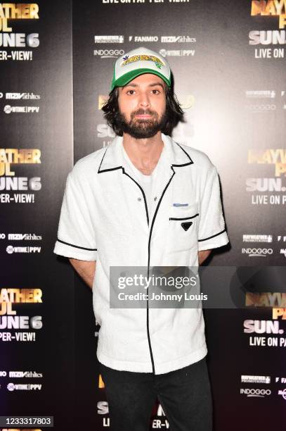 Adam Sevani attends Floyd Mayweather vs Logan Paul pre-fight VIP party at Hardrock stadium North Sildeline Club on June 6, 2021 in Miami Gardens,...