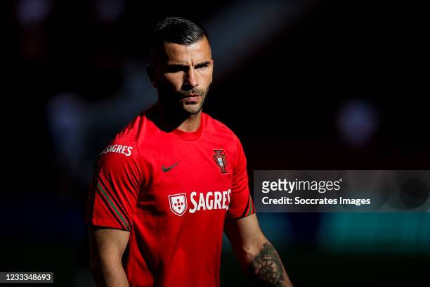 Anthony Lopes of Portugal during the International Friendly match between Spain v Portugal at the Estadio Wanda Metropolitano on June 4, 2021 in...