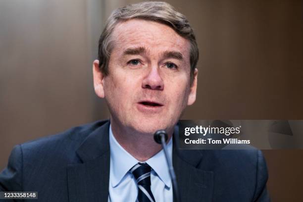 Sen. Michael Bennet, D-Colo., introduces Veronica S. Rossman, nominee to be U.S. Circuit judge for the Tenth Circuit, during a Senate Judiciary...