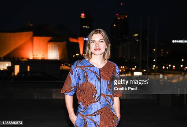 Actor Liliane Amuat poses before the screening of the film "The Girl and the Spider" Das Maedchen und die Spinne during 71st Berlin International...