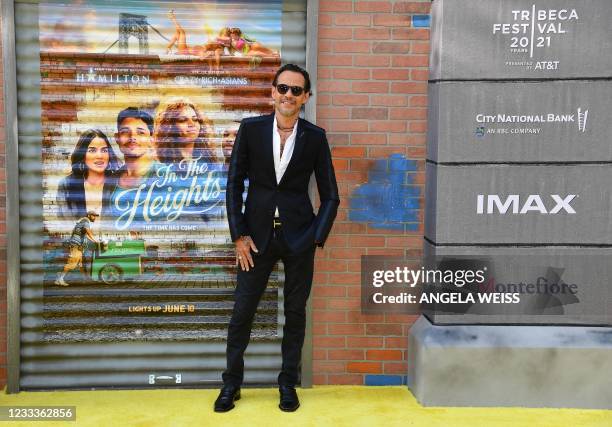 Mexican singer-songwriter Marc Anthony attends the opening night premiere of "In The Heights" during the Tribeca Festival at the United Palace...