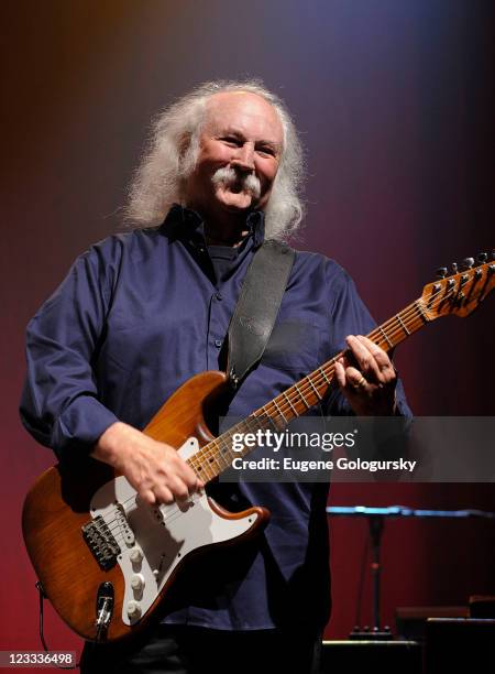 David Crosby performs at Hamptons Rocks For Charity To Benefit OCRF and CCFA at East Hampton Studio on September 1, 2011 in Wainscott, New York.