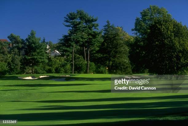 General view of the par 4, 17th hole at The Country Club in Brookline, Massachusetts. \ Mandatory Credit: David Cannon /Allsport