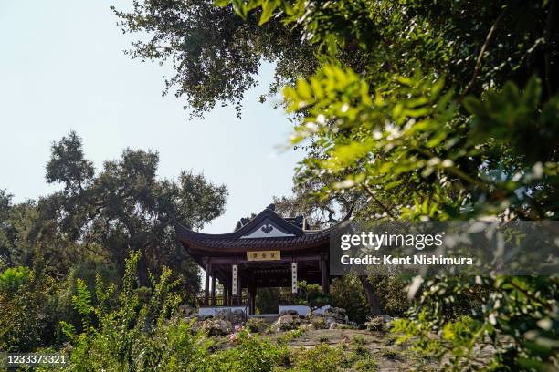 The Stargazing Tower is situated on the highest point in the garden at the southern end of the lake, at the Chinese Garden at The Huntington Library,...