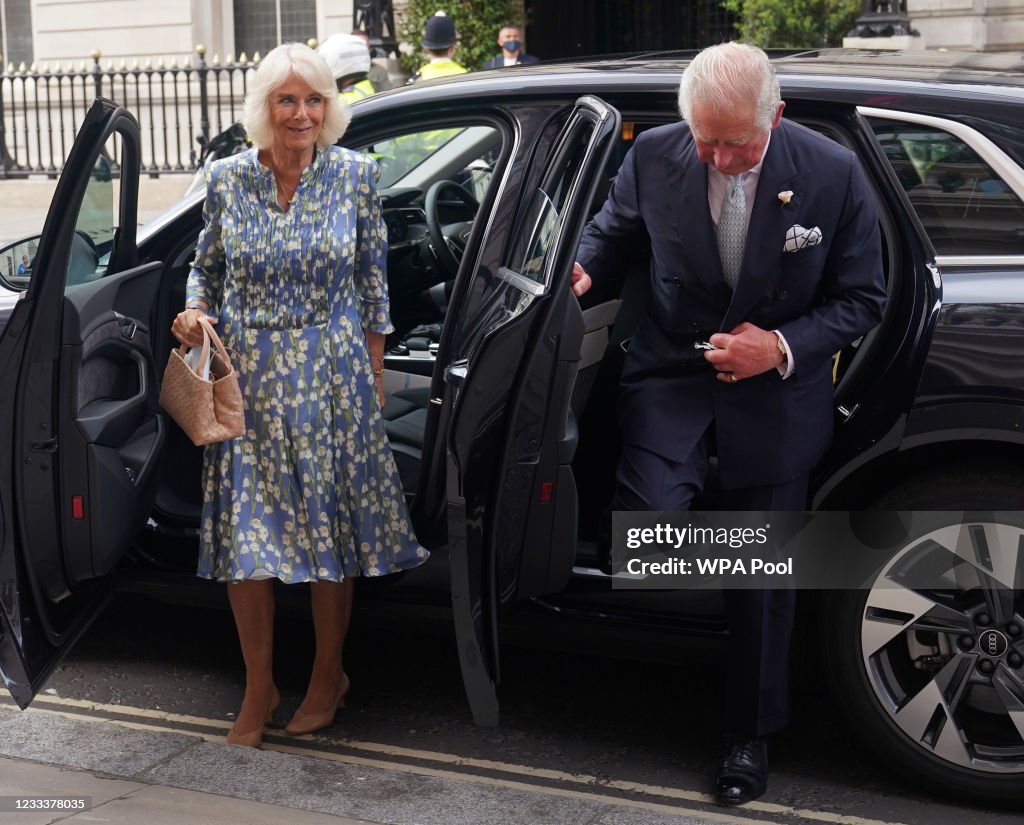 The Prince Of Wales And The Duchess Of Cornwall Visit The Royal Opera House