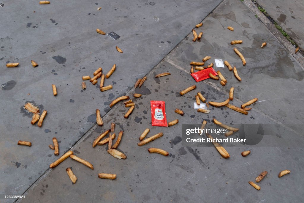 Spilled Chips And French Fries