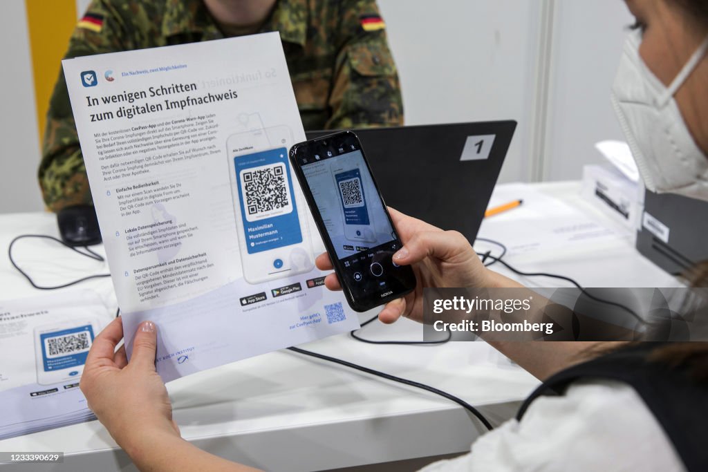 Mass Covid-19 Vaccination Center With German Economy Poised For Strong Upswing