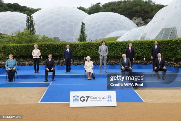 German Chancellor Angela Merkel, European Commission Ursula von der Leyen, French President Emmanuel Macron, Japanese Prime Minister Yoshihide Suga,...