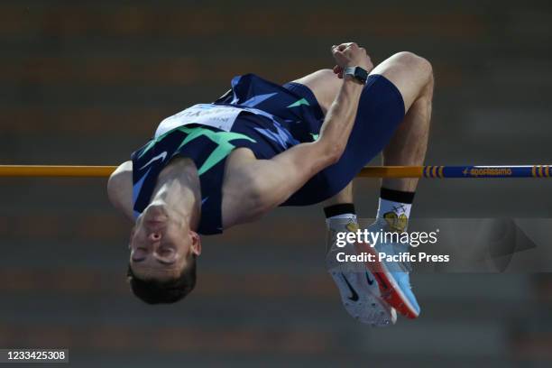 Ilya Ivanyuk during the high jump competition at the Wanda Diamond League Golden Gala Pietro Mennea at Asics Firenze Marathon Stadium "Luigi Ridolfi"...