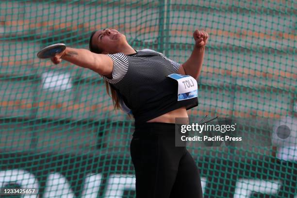 Marija Tolj during the Women Discus Throw competition at the Wanda Diamond League Golden Gala Pietro Mennea at Asics Firenze Marathon Stadium "Luigi...