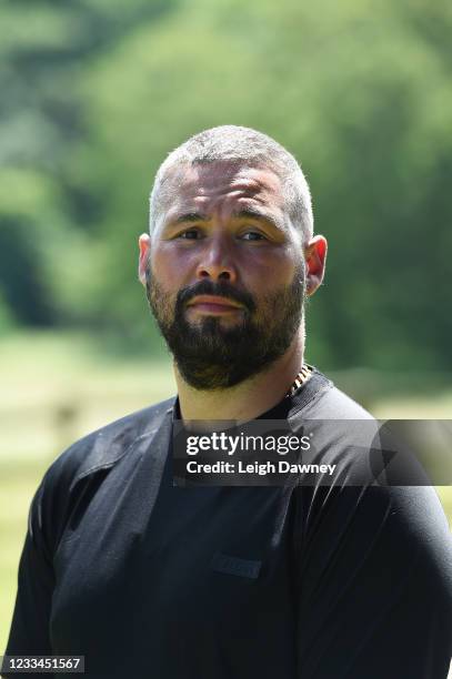 Tony Bellew at the Matchroom Fight Camp Launch event on June 14, 2021 in Brentwood, England.