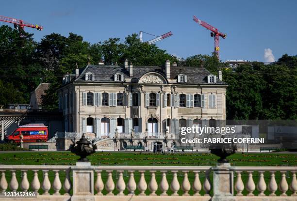 The "Villa La Grange" is seen on June 14, 2021 in Geneva, ahead of the June 16 summit between Russian leader Vladimir Putin and US President Joe...