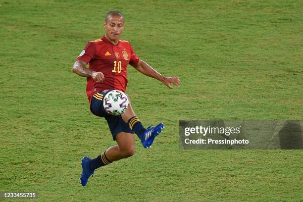 Thiago Alcantara of Spain during the match between Spain and Sweden of Euro 2020, group E, matchday 1, played at La Cartuja Stadium on June 14, 2021...