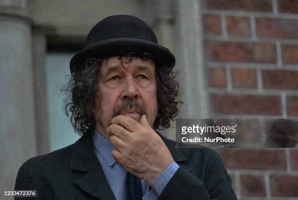 Irish actor Stephen Rea, protests outside a building located at Dublin's 15 Usher's Island. The historic building, known as the House of the Dead,...