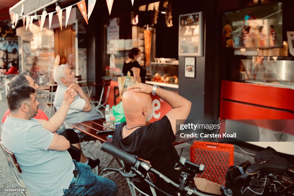 Fans Watch EURO 2020 Match Turkey v Wales In Berlin