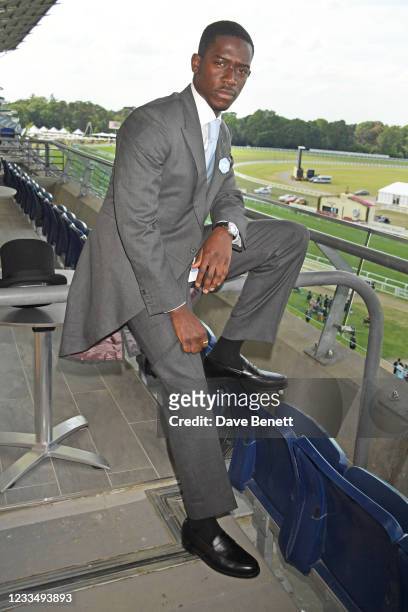 Damson Idris attends the private VIP suite hosted by Longines in the Royal Enclosure during Royal Ascot on June 16, 2021 in Ascot, England.