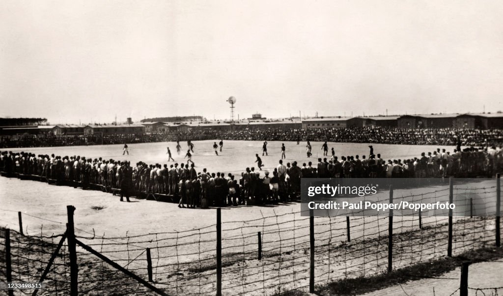 Prisoner Of War Camp Football Match - World War Two