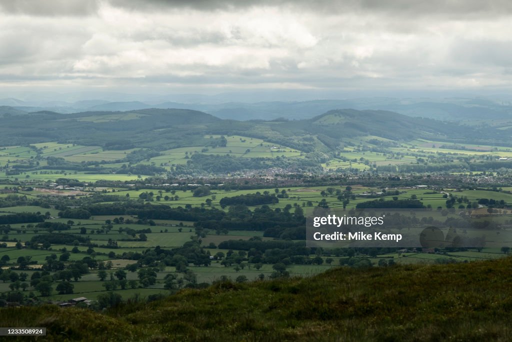 View From Titterstone Clee Hill Near Ludlow